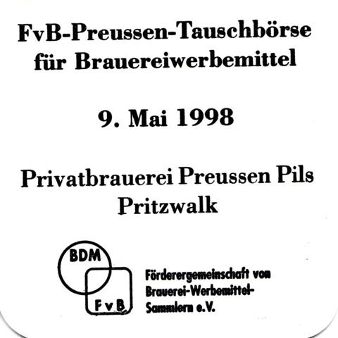 pritzwalk pr-bb preussen quad 3b (180-fvb tauschbrse 1998-schwarz) 